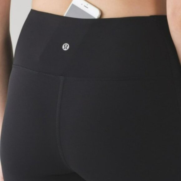 Lululemon Bodycon Tight Mesh Black Leggings Size 4 - Picture 5 of 16